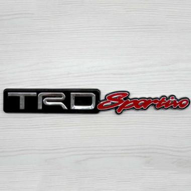 TRD Sportivo Logo Emblem Mobil - Red Silver [Besar] RED SILVER
