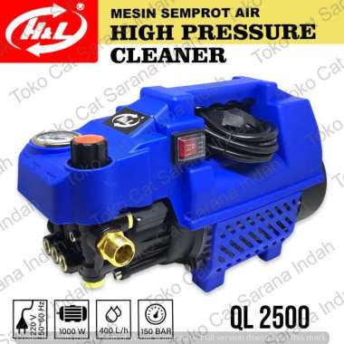 H&L QL2500 JET CLEANER HIGH PRESSURE 150 BAR 1000 WATT Mesin Semprot Air Lengkap HNL QL 2500