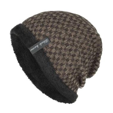 Topi kupluk RICK - beanie topi musim dingin winter caps topi pria One Size KHAKI