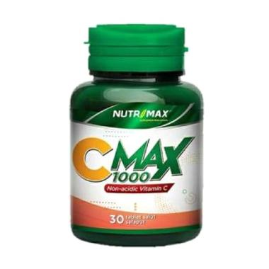 Nutrimax C Max 1000 Mg Non Acidic Vitamin Vit C Antioksidan Imun Daya Tahan Tubuh Kolagen [30 Tablet
