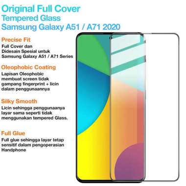 OEM Premium Full Cover Tempered Glass Samsung Galaxy A51 / A71 2020 Samsung Galaxy A71 Clear