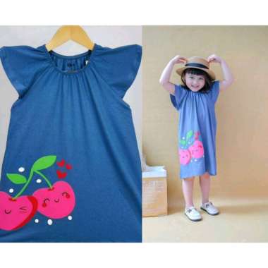 Dress Anak Smilee Fruit Mix Warna Size 1-5 Tahun - Dress Anak Perempuan Baju Dress Motif Lucu Daster