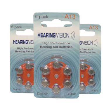 Hearing Vision A13 Baterai Alat Bantu Dengar