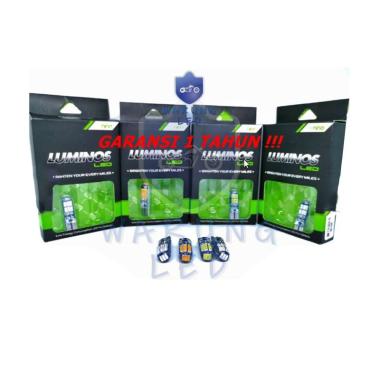 Luminos T10 Senja Sein Plat Mundur 15 Titik Set Lampu LED KUNING