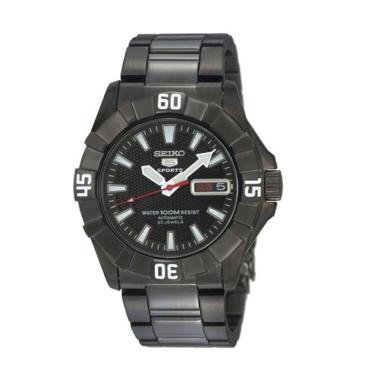 Seiko 5 Sports Automatic Jam Tangan Analog Pria - Black [SNZF63K1] BLACK