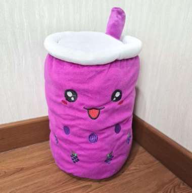 Boneka Boba Jumbo LED Viral Boba Doll Minuman Boba Milk Tea - JUMBO JUMBO - UNGU