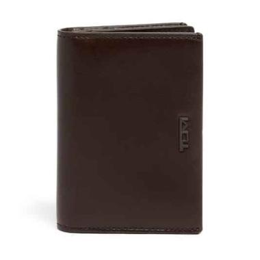 TUMI Nassau Gusseted Card Dompet BROWN