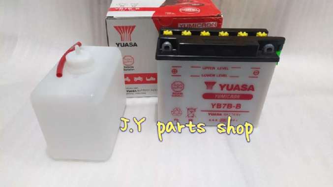 aki motor basah yuasa YB7B-B honda tiger yamaha nouvo scorpio