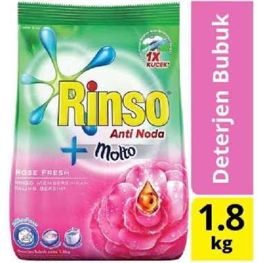 Rinso//Deterjen bubuk/1.8kg Rose Fresh