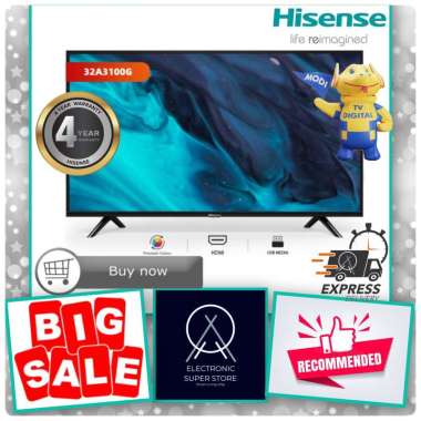 LED TV HISENSE 32INCH 32A3100G 32A3 100G DIGITAL TV DOLBY AUDIO HD TV LED