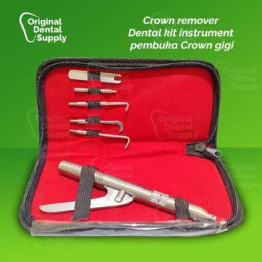 Crown remover Dental kit instrument pembuka Crown gigi Multicolor