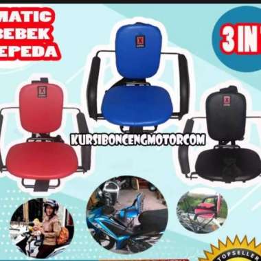 Kursi Bonceng Boncengan Anak Motor Bebek atau Matic warna hellokitty