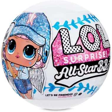 l o l surprise all star b b s sports series 1 baseball sparkly dolls with 8 surprises random original 1pc