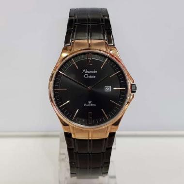 Alexandre Christie Jam Tangan Wanita AC8507LD Classic Stainless Steel Black Rosegold