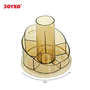 Desk Set Stationery Stand Tempat Alat Tulis Joyko DS-12R Transparent Brown
