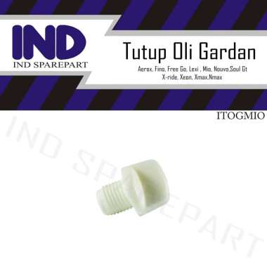 IND Onderdil Baut-Baud Tutup Oli Gardan Aerox-Fino-FI-115-125-Premium-Sport-Grande PUTIH