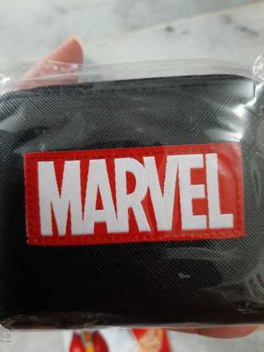 SEGA MARVEL Coin Purse Bag & Pass Case (OEM) Tas Koin dan Sarung Paspor BLACK