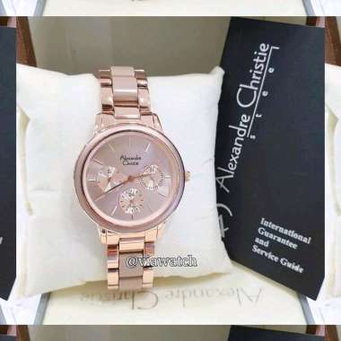 Jam Tangan Wanita Alexandre Christie Ac2938 Ac 2938 brown