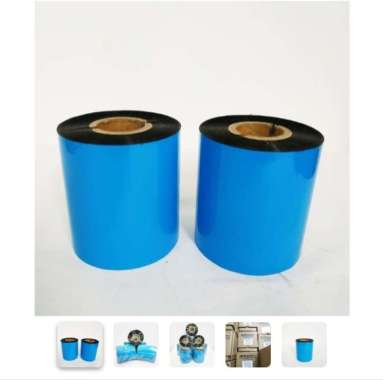 RIBBON BARCODE WAX 70MM X 300M hitam black