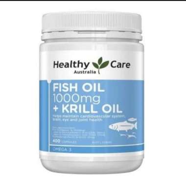 Healthy Care Fish Oil 1000mg + Krill Oil 400 Kapsul