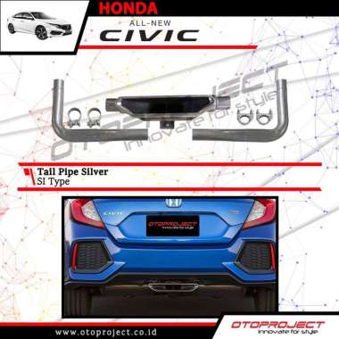 Tail Pipe All New Civic Turbo SI Type Style Knalpot Civic Turbo