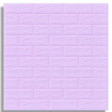 [Putih & Warna] 3D Brick Foam Bata Putih Warna Krem Cream Biru Hijau Ijo Kuning Abu Silver Timbul Ke