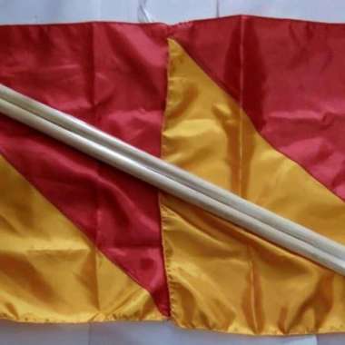 BENDERA SEMAPHORE PRAMUKA + TONGKAT