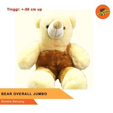 BEAR OVERALL JUMBO - Boneka Beruang Jumbo