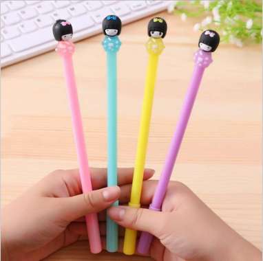 Pulpen Gel Pilihan Bermotif Cute Character Import Kimono Jepang
