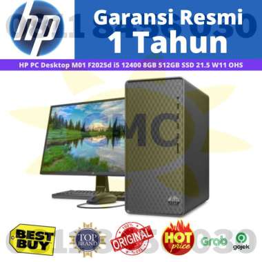 HP PC Desktop M01 F2025d i5 12400 8GB 512GB SSD 21.5 W11 OHS