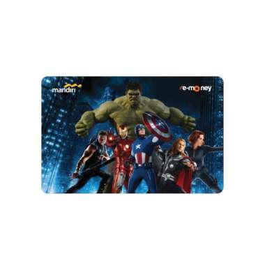 Kartu EMONEY MANDIRI Superhero Marvel Kartun Anime Kartu Etoll e toll E Money E-money Winlycollectio