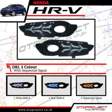 Lampu LED DRL Foglamp Honda HRV LED DRL Foglamp Honda HR-V 3 Colour