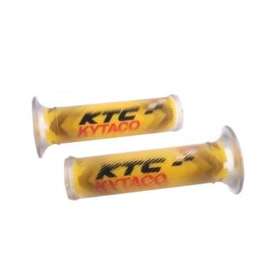 READY - KTC KYTACO Handgrip Transparan Model GRP 1901 - Hand Grip Stang Sepeda Motor kuning
