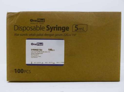 ONEMED Disposable Syringe 5ml/5cc