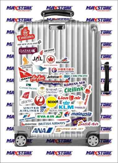 sticker koper rimowa / sticker airlines / stiker maskapai penerbangan
