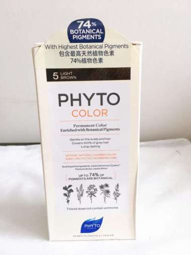 Phyto Color Herbal 5 Light Brown Cover Grey Hair