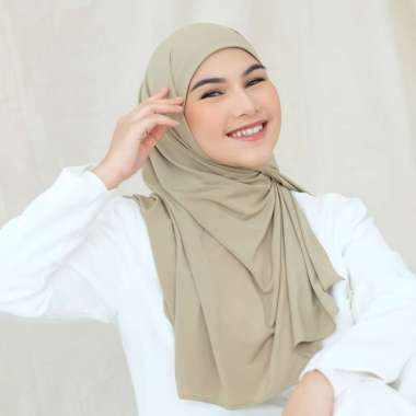 Lozy Hijab - Rayna Instan Jersey (Hijab Instan Jersey) Olive