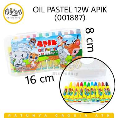 2 SET (12 WARNA) OIL PASTEL 12W APIK / CRAYON (001887)