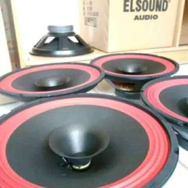 Speaker Woofer Elsound 12 Inch Coil Corong Merah Original Speaker Profesional merah