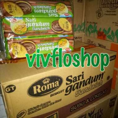 ROMA Sandwich Sari Gandum Cokelat [155 g]