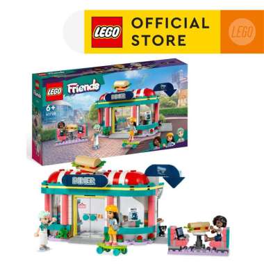LEGO Friends 41728 Heartlake Downtown Diner (346 Pieces), Mainan Anak Perempuan, Building Block, Toy