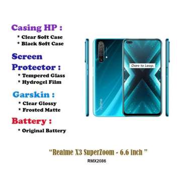 Realme X3 SuperZoom - 6.6 inch - Case - Screen Protector - Battery - Dll Hydrogel