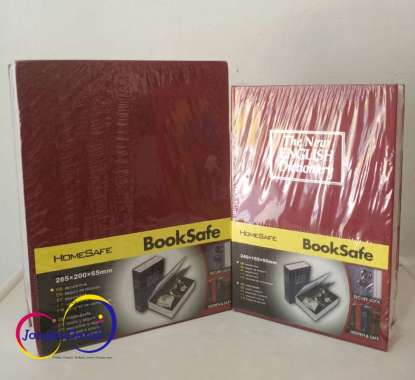 Brankas Book Safe Key Lock Ukuran Besar - Kotak Brankas Model Buku Kamus Kunci merah -