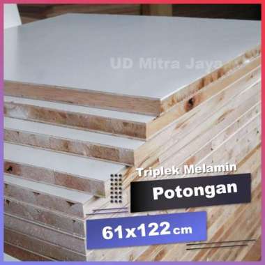 triplek melamin potongan 61x122cm | triplek furniture | triplek meubel 18mm block doff
