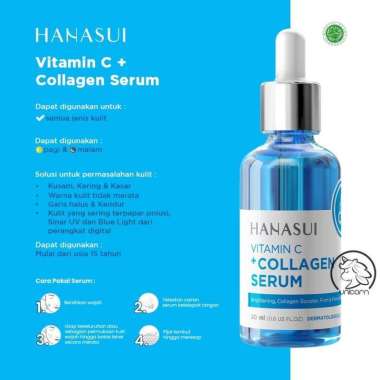 HANASUI Serum 20 ml | Serum Hanasui Vit C + Colla (Biru)