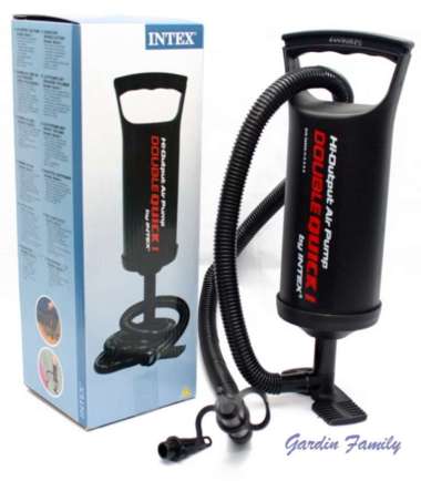 POMPA TANGAN INTEX DOUBLE QUICK AIR HAND PUMP INTEX POMPA KASUR POMPA KOLAM RENANG POMPA BAN KARET