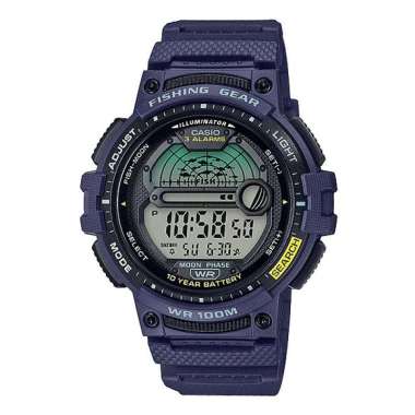 CASIO Outgear WS1250H Fishing Gear Sports Original Jam Tangan Pria Dark Blue