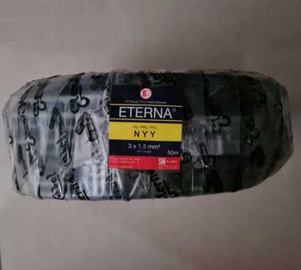 Eterna NYY Kabel Listrik - Hitam [3 x 1.5/ 50 Meter]