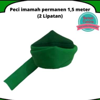 SORBAN IMAMAH PERMANEN PANJANG 1.5 METER 2 Tingkatan 3 HIJAU