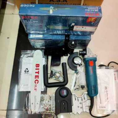 Chain saw gerinda BITEC Grinda chainsaw rantai potong belah kayu balok TERBAIK